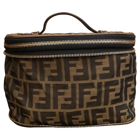 fendi logo cosmetic case|fendi leather bag.